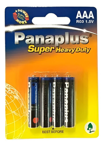 Panplus Blister 4 Common AAA Batteries 0