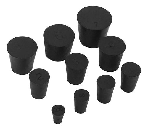 I-L Rubber Stopper No. 1 - Dimensions 9 X 12 X 16 Mm Height - Pack of 10 Units 0