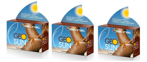 Geonat Autobronceante Pastillas Bronceador Protector Piel Geonat X3 0