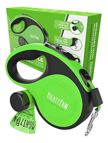 Mighty Paw Mighty Paw Retractable Leash with Integrated Waste Bag Holder 0