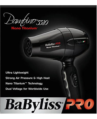 BaBylissPRO Nano Titanium Bambino Compact Dryer 3