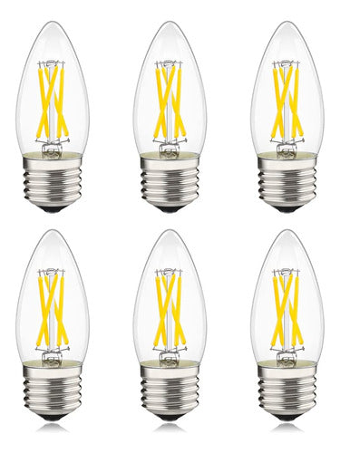 Lumilect LED Chandelier Bulb E26 Dimmable Equivalent to 40W, Bo 0