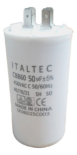 Capacitor De Marcha Para Aire Acondicionado 50 Mf 6