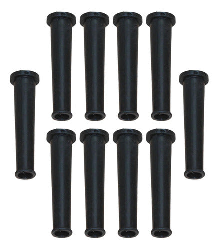 10 Pcs Protetor De Fio De Borracha Portátil Para 75mm X 9mm 3