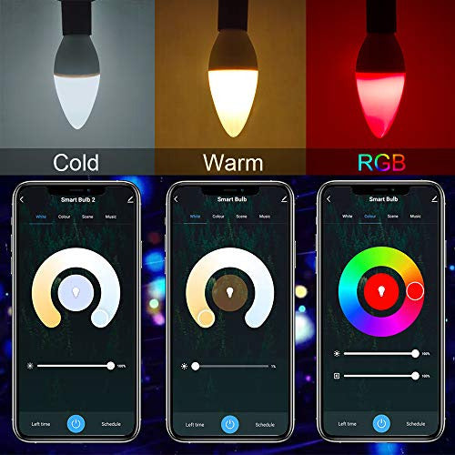 Dogain Smart Light Bulbs E12 Base LED Color Changing Bulbs 1