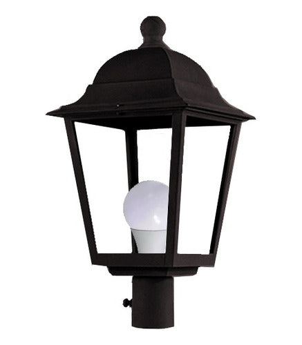 Faroluz X2 Farol Exterior Para Poste Pilar Columna Apto Lampara Led 1