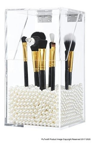 PuTwo Makeup Brush Holder - Dustproof Storage Box 1