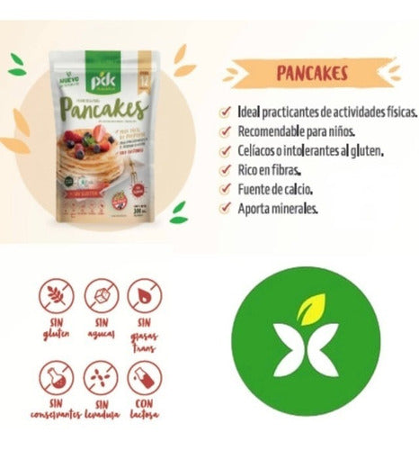 Premezcla P/ Pancakes Pdk Panqueques 300g S/tacc S/azucar Dw 1