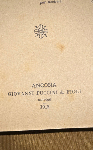 Cosimo Giorgieri Vestibolo Della Vita 1era Edición 1912 Orig 7