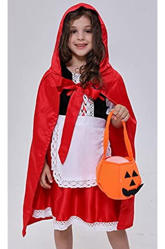 VIYORSHOP Red Riding Hood Costume for Girls 4