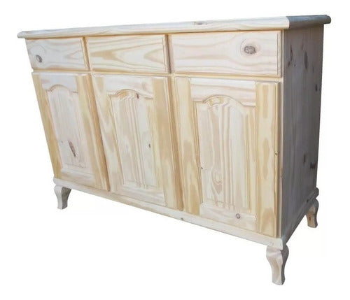 AnaMar Home Provençal Sideboard, Pine 1.20x0.40x1.00 0