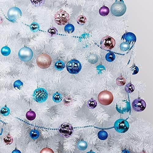 Lulu Home Christmas Ball Ornaments - Pack of 34, 6cm / Sky Blue 2