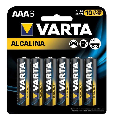 Varta Pack of 6 AAA Alkaline Batteries 0