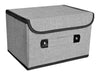 Home Basics Organizer Storage Box in Linen Fabric 45x30 22