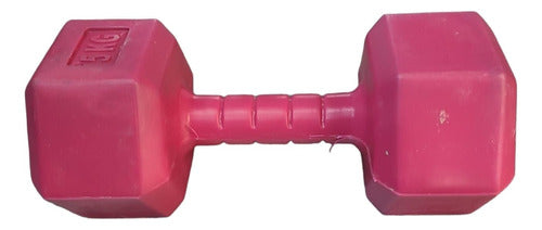 Full Training Hexagonal Dumbbell 3 Kg PVC Filled 0