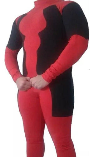 BRINI INDUMENTARIA Disfraz Traje Cosplay Deadpool Algodón Con Lycra A Medida 0