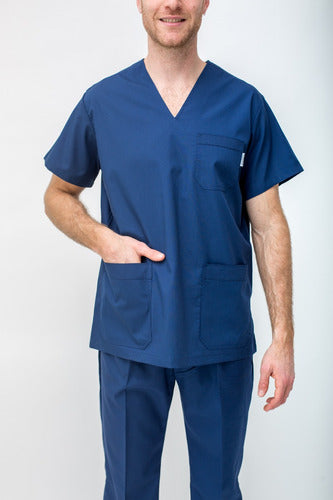 Suedy Medical Uniform V-Neck Set in Arciel Fabric 21