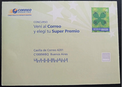 Gj Sob 134 Argentina, Sobre Concurso 2003 Mint L19116 0