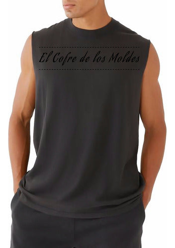 El Cofre de los Moldes - Digital Oversized Boxy Fit Muscle Tank Pattern, Pack of 5 Sizes! 0