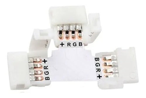 5 RGB 5050 LED T Connector 4 Contacts 2 Presses Without Soldering 3