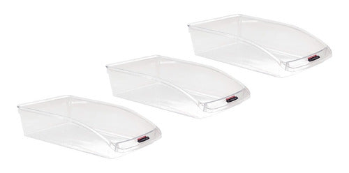 Colombraro Refrigerator Organizer Glass Wide X3 Art.8563 0