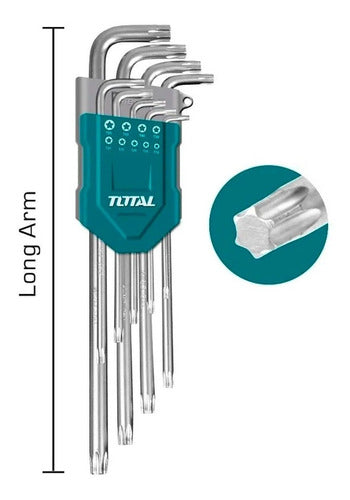 Total 9 Piece Long Torx Key Set THT106391 2