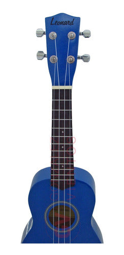 Leonard Soprano Ukulele Bright Blue + Case + Method 6