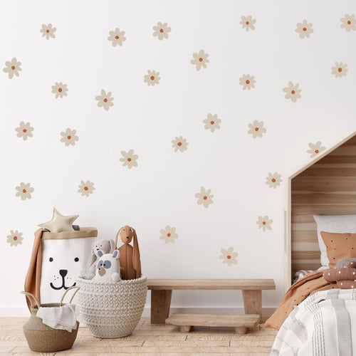 Little Dreamer Deco - Children's Decorative Wall Stickers Flowers Daisies Mt44 1