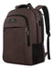 Matein Slim Anti-Theft Notebook Backpack with USB Port - Brown 0