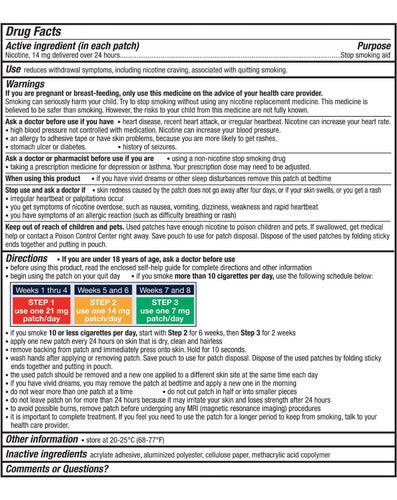 Habitrol Nicotine Transdermal System Patch Step 2 14mg 14-Day Kit 1