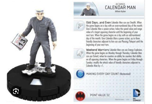 Heroclix Figura Dc Streets Of Gotham #020 Calendar Man +cart 1