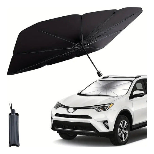 Generic Umbrella-Shaped Portable Windshield Sunshade + Case 0