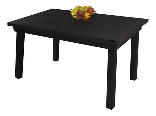 Sajo Modern Solid Wood Dining Table with Straight Legs 180x80 4