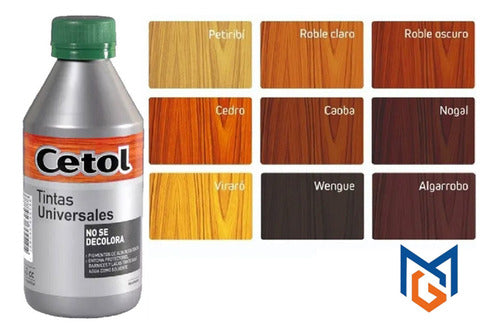 Cetol Tinta Madera Universal Color Algarrobo 240cc Pintura 1