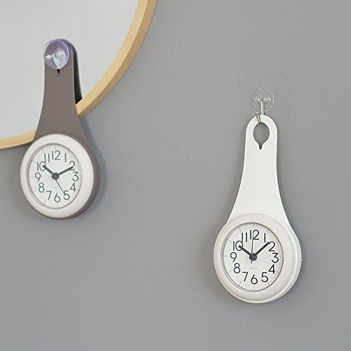 Laugh Cat Bathroom Kitchen Hanging Clock with Hooks Lechón Relo 0