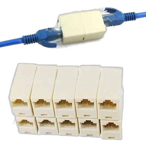 ¡5 X! 1 A 2 Lan Ethernet Cable De Red Rj45 Adaptador Splitte 0