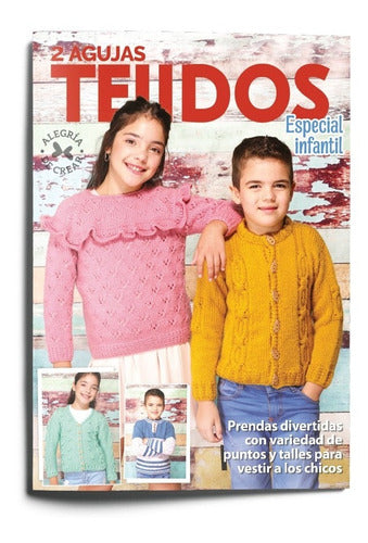 7 Knitting Magazines Children's Winter Clothing with 2 Needles 2