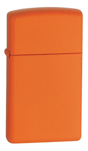 Zippo Slim Orange Matte Lighter 1631 Original Guarantee 1