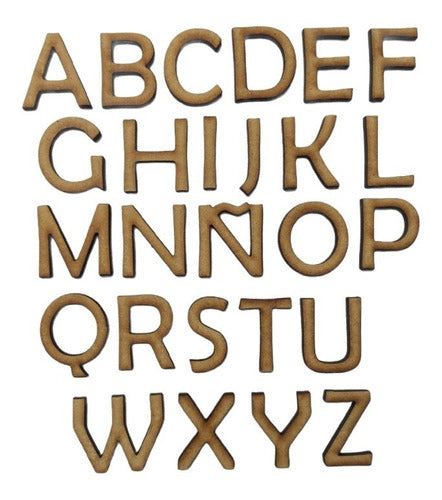 100 Letras 3cm Alto Mdf Fibrofacil Abecedario Letras Numeros 0