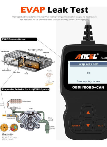 Ancel Ad310 Classic Enhanced Universal Obd Ii Escáner 4