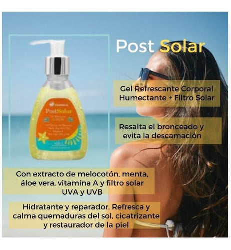 Gel Post Solar Con Aloe Vera Bronceador Duradero Y Piel Sana 1