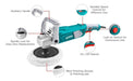 Total 180mm 1400W Industrial Polisher 3