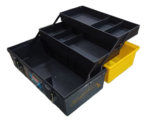 Mauri Fishing Organizer Box 430 L 2 Foldable Trays 42