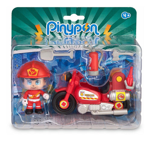 Pinypon Action - Firefighter Motorcycle and Figure with Accessories 1