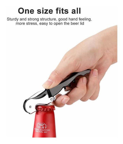 NG Double Action Wine Corkscrew Bottle Opener 5