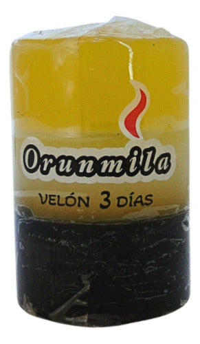 3-Day Candle Pack of 10 Units Yellow/White/Black Orunmila 0