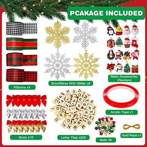 284-Piece Christmas Ornaments DIY Kit for Tree Decoration 1