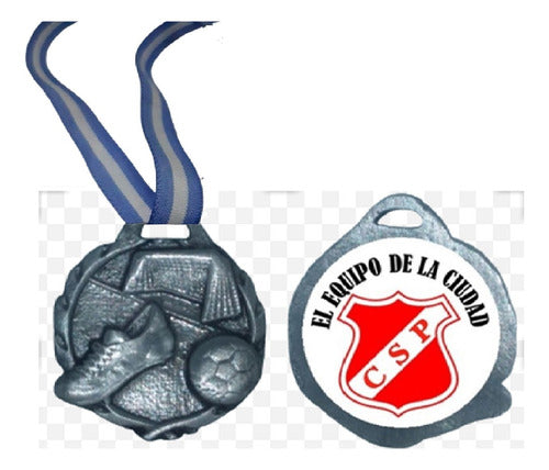 Medallas Deportivas Futbol Personalizadas (pack 30u.) (4cm) 0