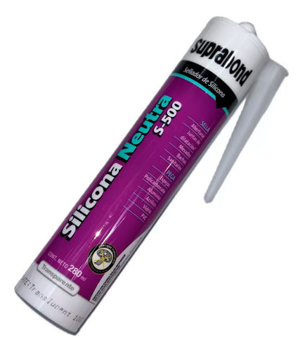 Suprabond Transparent Neutral Silicone Sealant 280ml S-500 0