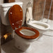 Solid Cedar Wood Toilet Seat Compatible with PILAR 5